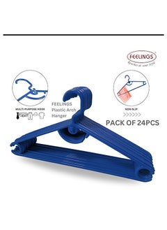 Feelings FEELINGS HANGER PLASTIC ARCH BLUE 24 PCS SET  - Image 3