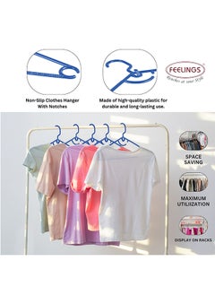 Feelings FEELINGS HANGER PLASTIC ARCH BLUE 24 PCS SET  - Image 4