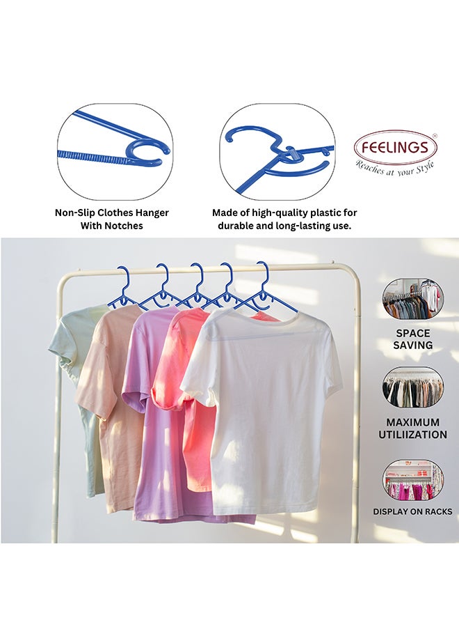 Feelings FEELINGS HANGER PLASTIC ARCH BLUE 24 PCS SET  - Image 4
