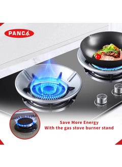 PANCA PANCA Gas Saver Stand Set of 2 Gas Saver Burner Jali For Home Gas Stove Fire Windproof Energy Saving Gas Chula Support Stand 4 Legs Supported For Indian Gas Stand set of 2  - Image 4
