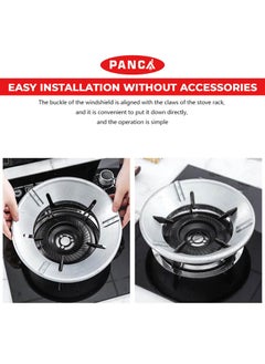 PANCA PANCA Gas Saver Stand Set of 2 Gas Saver Burner Jali For Home Gas Stove Fire Windproof Energy Saving Gas Chula Support Stand 4 Legs Supported For Indian Gas Stand set of 2  - Image 2