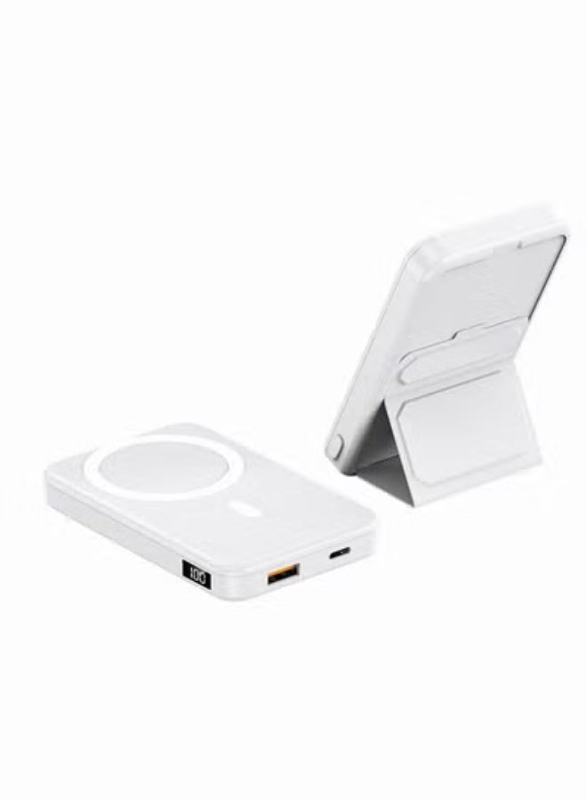 GULFLINK Magnetic Portable Power Bank Charger for Apple iPhone 15/14/13 Series 10000mah White - Image 1
