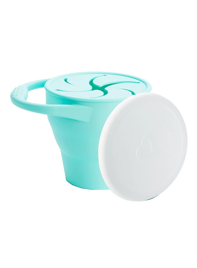 Munchkin Silicone Snack Catcher With Lid - Mint, 6 Months + - Image 1
