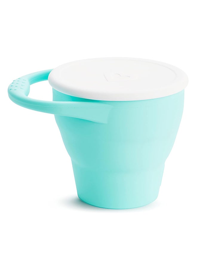 Munchkin Silicone Snack Catcher With Lid - Mint, 6 Months + - Image 2