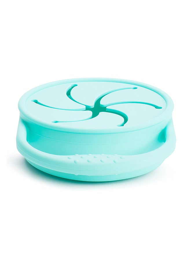 Munchkin Silicone Snack Catcher With Lid - Mint, 6 Months + - Image 4