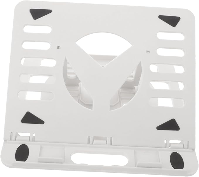 Adjustable Ergonomic Laptop Cooling Stand White Height Adjustable Heat Dissipation - Image 1