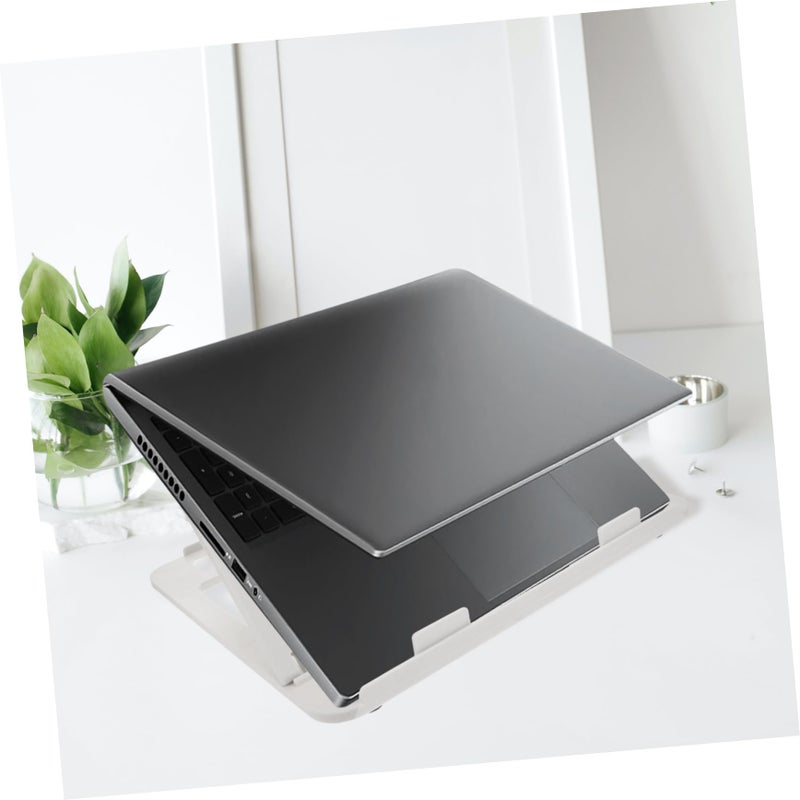 Adjustable Ergonomic Laptop Cooling Stand White Height Adjustable Heat Dissipation - Image 5