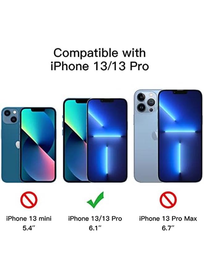 جي تيك واقي شاشة بتغطية كاملة للخصوصية لهاتف آيفون 13 13 برو مقاس 6.1 بوصة، غشاء زجاجي مقوى مضاد للتجسس من الحافة إلى الحافة، جراب صديق للبيئة، عبوتان - Image 3