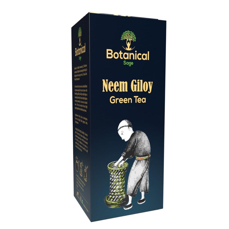 Botanical Sage- Neem giloy Green Tea 30 Pyramid Teabags | 30 Days Pack | Boosts Immunity | Luxury Tea | Selected - Image 1