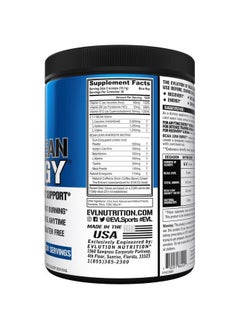 Evlution EVL BCAA Lean Energy Powder - Pre Workout Green Tea Fat Burner Support with BCAAs Amino Acids and Clean Energizers - Post Workout Recovery Drink for Lean Muscle Recovery - Blue Raz  - Image 2