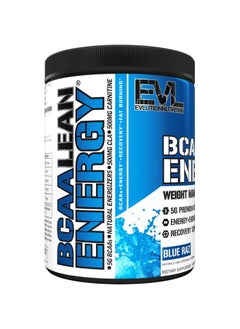 Evlution EVL BCAA Lean Energy Powder - Pre Workout Green Tea Fat Burner Support with BCAAs Amino Acids and Clean Energizers - Post Workout Recovery Drink for Lean Muscle Recovery - Blue Raz  - Image 4