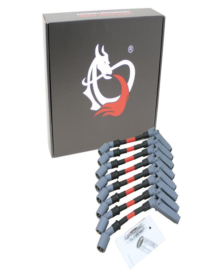 AIP Electronics أسلاك شمعات إشعال عالية الأداء من ماركة AIP Electronics Dragon Fire، متوافقة مع سيارات كورفيت LS2 وLS3 وLS7 موديلات 2005-2008، مطابقة للمواصفات الأصلية PWJ121 - Image 1