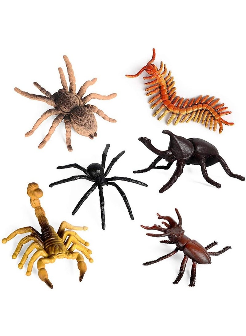 HALAMODO 12 Pcs Mini Insect Model Set, Realistic Solid Insect Toys , Mini Insect Action Figure, Educational Cognitive Toys, Micro Cake Topper Decor,  Party Birthday Gift Collection, 4*3*1 cm - Image 3