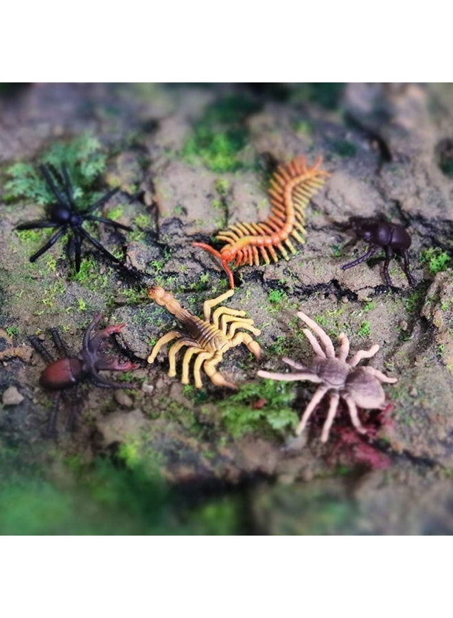 HALAMODO 12 Pcs Mini Insect Model Set, Realistic Solid Insect Toys , Mini Insect Action Figure, Educational Cognitive Toys, Micro Cake Topper Decor,  Party Birthday Gift Collection, 4*3*1 cm - Image 5