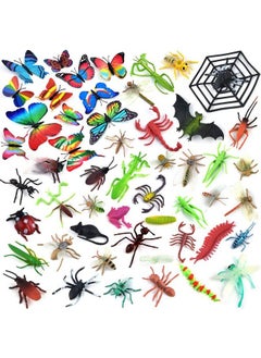 Coopay 51 Pieces Plastic Insect Assorted Insect Bugs Includes Multicolored Lifelike Butterfly For Education Insect Themed Party Halloween And Birthday Gifts  - Image 1