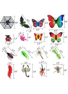 Coopay 51 Pieces Plastic Insect Assorted Insect Bugs Includes Multicolored Lifelike Butterfly For Education Insect Themed Party Halloween And Birthday Gifts  - Image 4