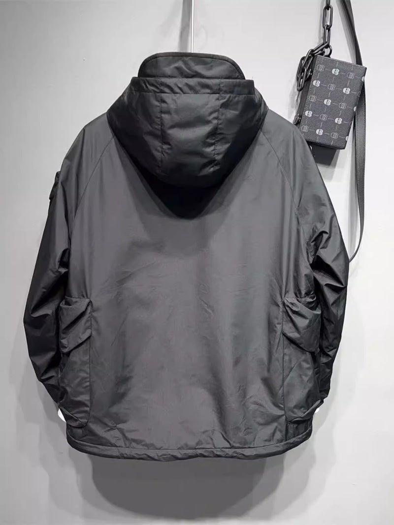 High Quality Japanese Style Double Zipper Jacket For Men And Women Couple New Windproof Waterproof Sports Loose Jacket - Image 5
