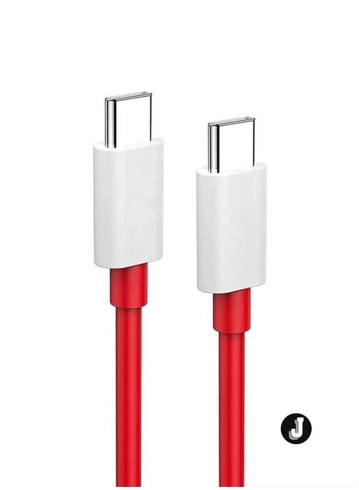 JAJEEK "New 1-Pack OnePlus Type-C to Type-C Cable – Red, Fast Charging & Data Transfer" - Image 4