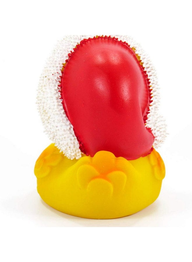 LANCO Christmas Santa Holiday Rubber Duck Bath Toy | All Natural, Organic, Eco Friendly, Squeaker | Lanco Brand | Imported from Barcelona, Spain - Image 4