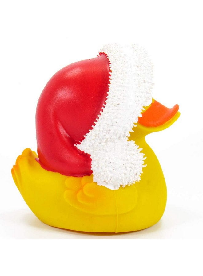 LANCO Christmas Santa Holiday Rubber Duck Bath Toy | All Natural, Organic, Eco Friendly, Squeaker | Lanco Brand | Imported from Barcelona, Spain - Image 3