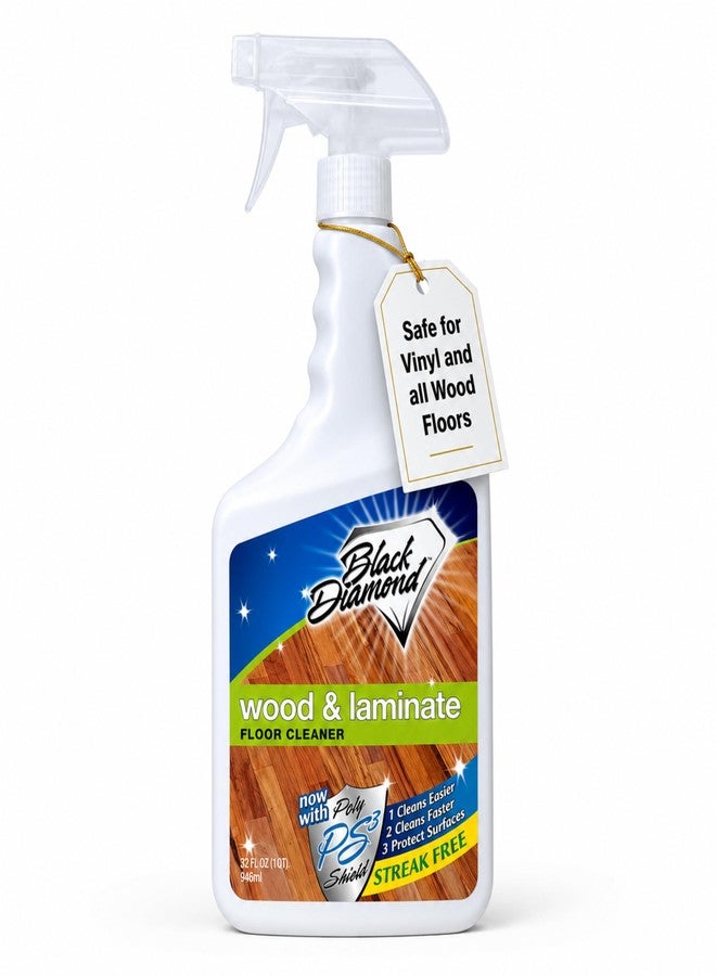 Black Diamond Stoneworks Wood & Laminate Floor Cleaner – No-Rinse Streak-Free Cleaner for Hardwood, Laminate, Engineered Wood & Luxury Vinyl Plank Floors (1 Quart - Image 1