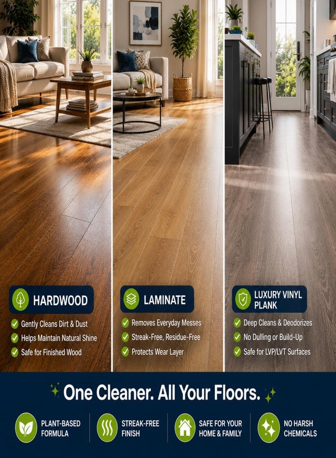 Black Diamond Stoneworks Wood & Laminate Floor Cleaner – No-Rinse Streak-Free Cleaner for Hardwood, Laminate, Engineered Wood & Luxury Vinyl Plank Floors (1 Quart - Image 5
