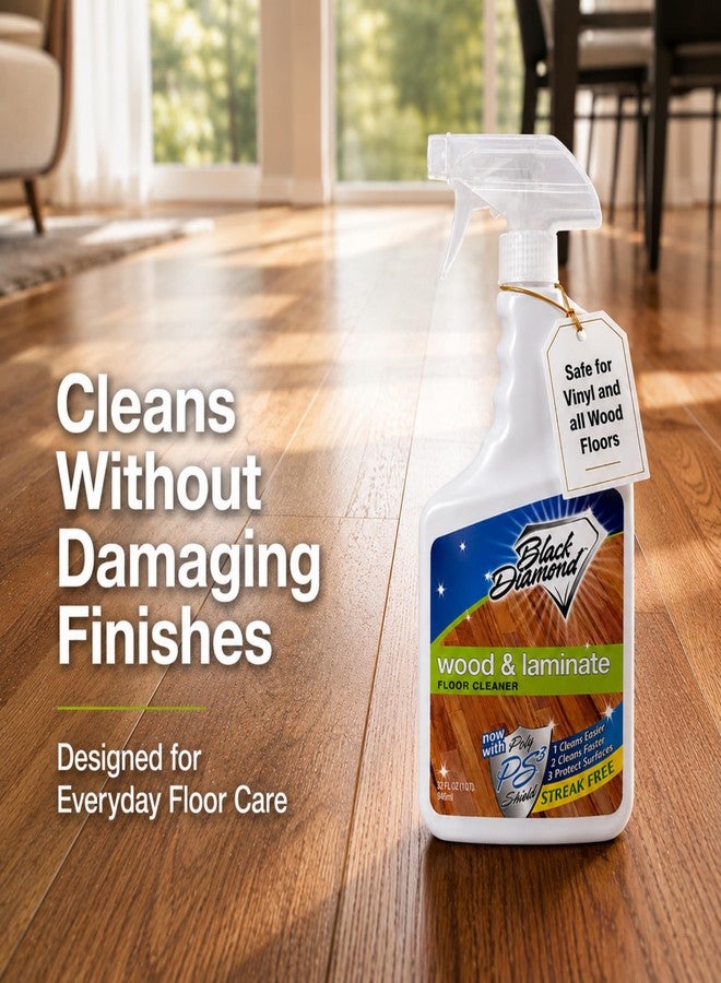 Black Diamond Stoneworks Wood & Laminate Floor Cleaner – No-Rinse Streak-Free Cleaner for Hardwood, Laminate, Engineered Wood & Luxury Vinyl Plank Floors (1 Quart - Image 4