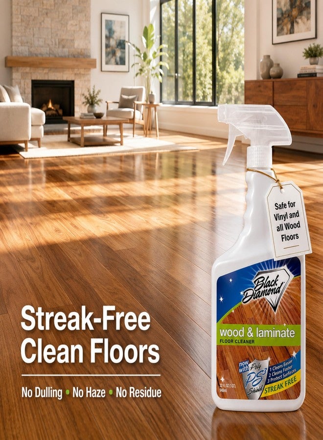 Black Diamond Stoneworks Wood & Laminate Floor Cleaner – No-Rinse Streak-Free Cleaner for Hardwood, Laminate, Engineered Wood & Luxury Vinyl Plank Floors (1 Quart - Image 2