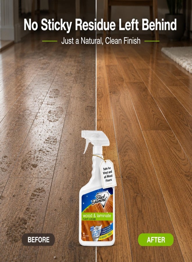 Black Diamond Stoneworks Wood & Laminate Floor Cleaner – No-Rinse Streak-Free Cleaner for Hardwood, Laminate, Engineered Wood & Luxury Vinyl Plank Floors (1 Quart - Image 3