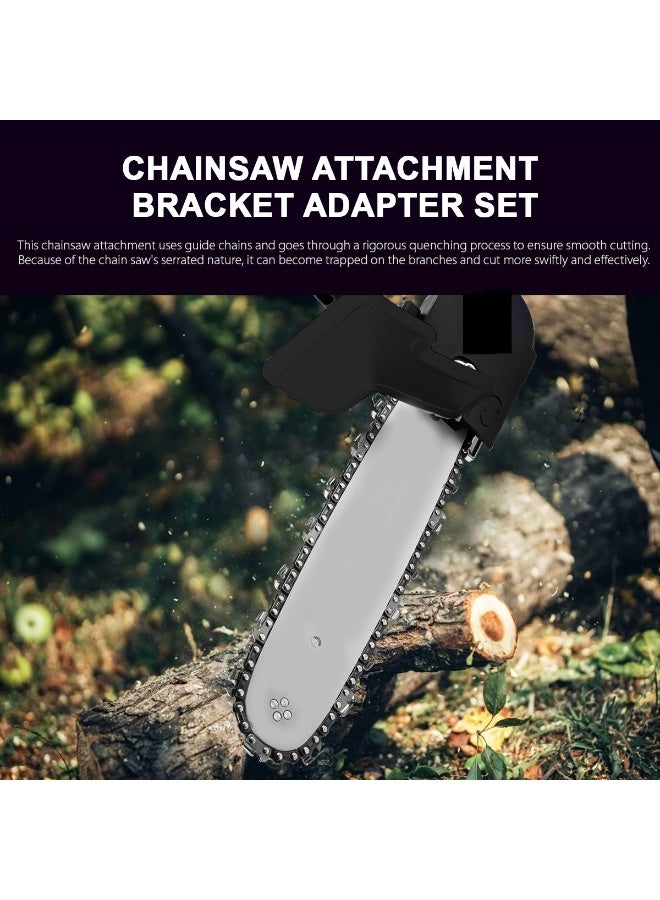 PROFESSIONAL 16" Electric Chainsaw Stand Attachment Kit, Angle Grinder Converter, Wood Cutting Chain Blade Bracket Set for DIY, Garden, Forestry & Tree Trimming - Image 5