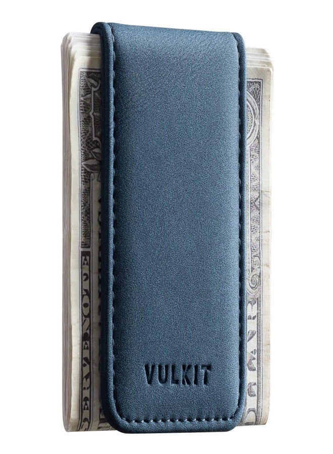 VULKIT Magnetic Money Clip Leather Money Holder Minimalist Design Holds Up to 15 Cash - Image 1