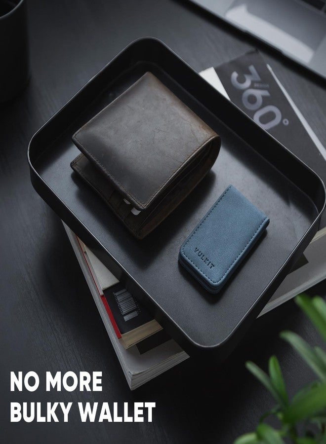 VULKIT Magnetic Money Clip Leather Money Holder Minimalist Design Holds Up to 15 Cash - Image 3