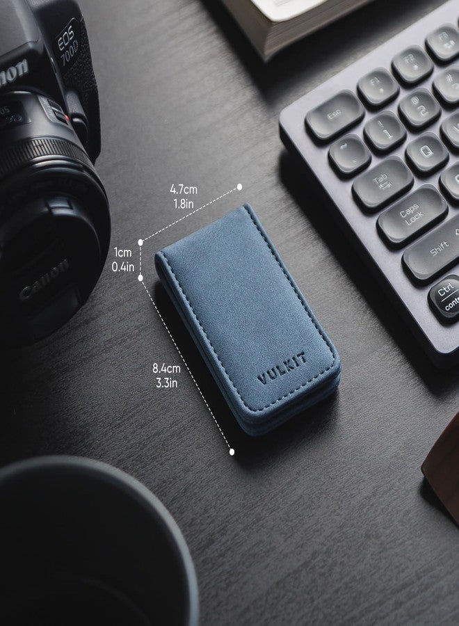 VULKIT Magnetic Money Clip Leather Money Holder Minimalist Design Holds Up to 15 Cash - Image 5