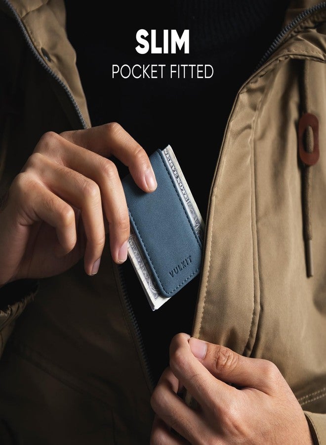 VULKIT Magnetic Money Clip Leather Money Holder Minimalist Design Holds Up to 15 Cash - Image 4