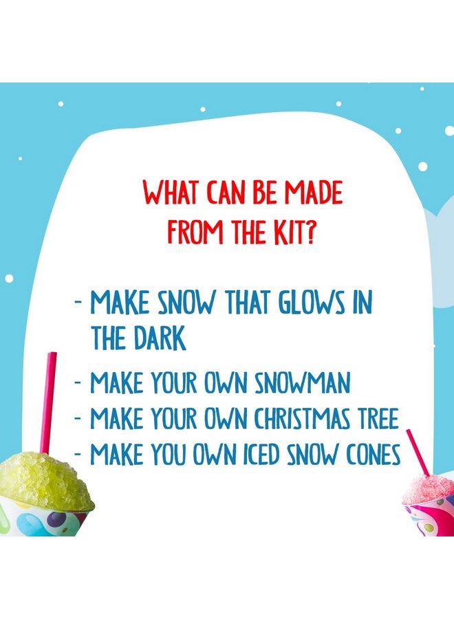 SMARTEEZ Insta Snow | DIY Artificial Snow Kit | Glow in The Dark Snow | Christmas Decoration | Snow Themed Birthday Decoration | Safe | Non Toxic | Kid Friendly - Image 5