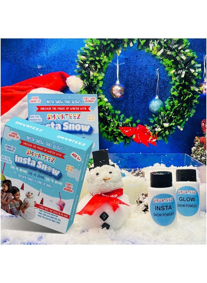 SMARTEEZ Insta Snow | DIY Artificial Snow Kit | Glow in The Dark Snow | Christmas Decoration | Snow Themed Birthday Decoration | Safe | Non Toxic | Kid Friendly - Image 3