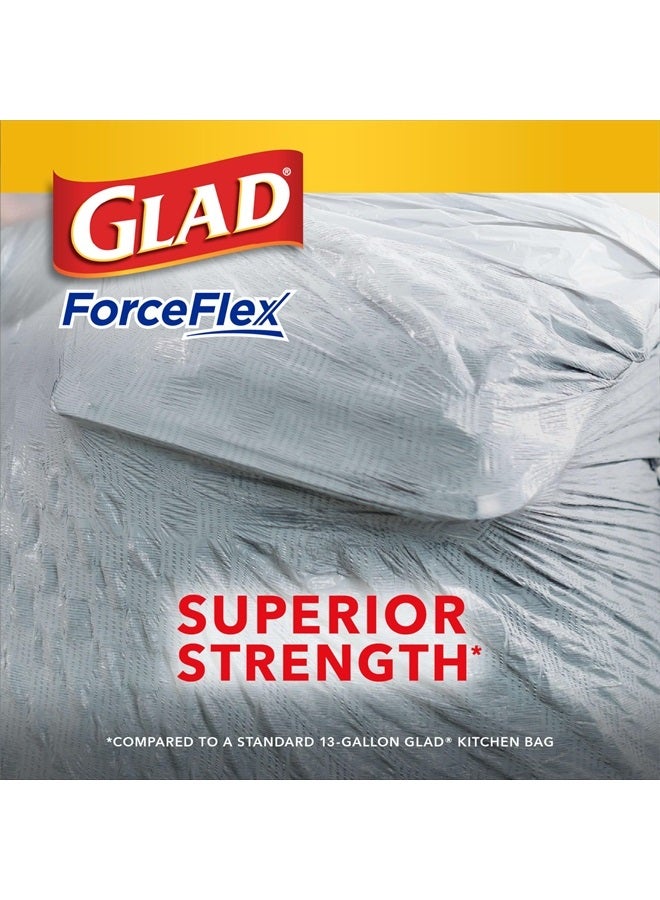 Glad Trash Bags, ForceFlex Tall Kitchen Drawstring Garbage Bags‚ 13 Gallon Trash Bag, Fresh Clean scent with Febreze Freshness‚ 80 Count (Package May Vary) - Image 4