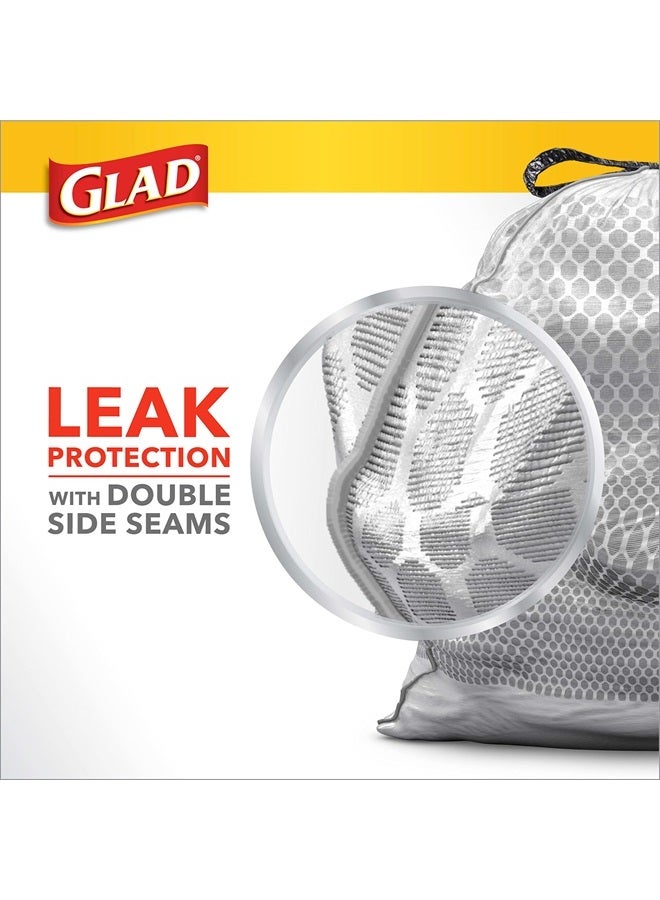 Glad Trash Bags, ForceFlex Tall Kitchen Drawstring Garbage Bags‚ 13 Gallon Trash Bag, Fresh Clean scent with Febreze Freshness‚ 80 Count (Package May Vary) - Image 5