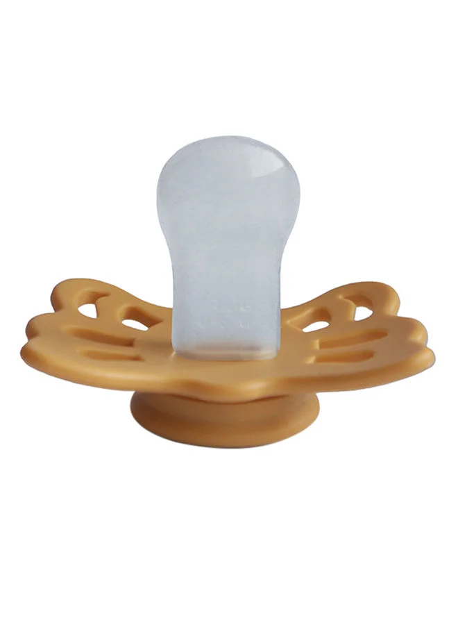 FRIGG Butterfly Silicone Baby Pacifier 0-6M Gold Size 1