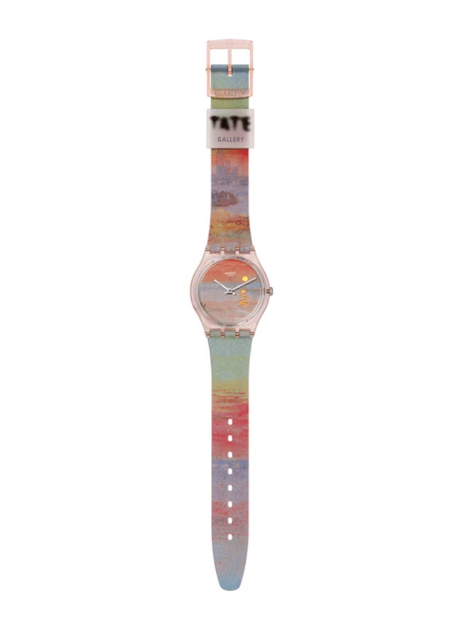 Swatch ساعة unisex مصنوعة من مواد حيوية كوارتز غروب الشمس القرمزي لتورنر - Image 2