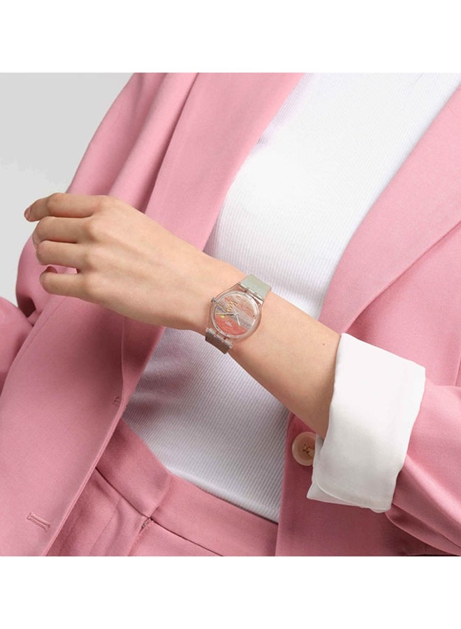 Swatch ساعة unisex مصنوعة من مواد حيوية كوارتز غروب الشمس القرمزي لتورنر - Image 5