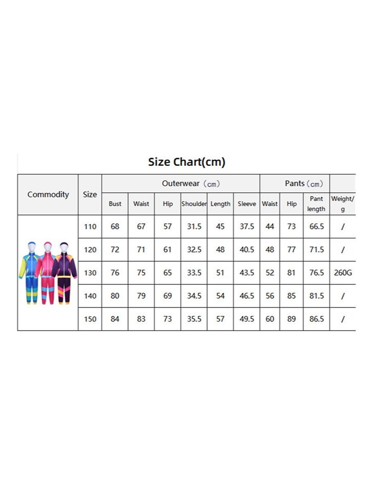 liannaner Kids 80s Retro Tracksuit Set - Blue, Yellow & Teal Hip Hop Disco Costume for Dance, Halloween & Party - Image 2
