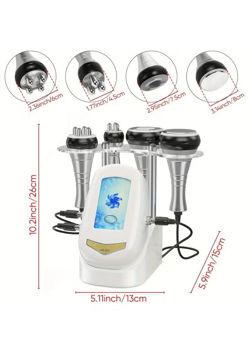 40K Portable 4 in 1 Cavitation Vacuum RF Machine 40K Cavitation Slimming RF Body Tripolar RF Head for Spa/Home Facial Machine - Image 2
