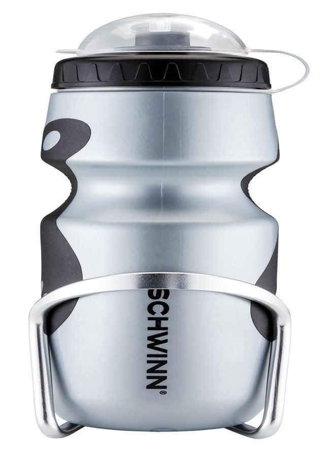 Schwinn Sport Water Bottle with Holder for Bicycle, 23 oz, BPA-Free, No-Slip Grip, Dust Cap Lid, Cage Easily Mounts to Bike, Bike Water Bottle Holder Combo - Image 5