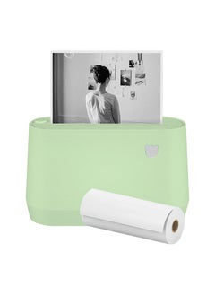 A9 Pro BT Portable Thermal Pocket Printer 304dpi Grayscale Mode Mini Photo Printer Receipt Label Maker Sticker 56mm/77mm Paper Width Compatible with Android iOS Smartphone Windows