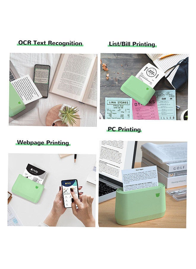 PeriPage A9 Pro BT Portable Thermal Pocket Printer 304dpi Grayscale Mode Mini Photo Printer Receipt Label Maker Sticker 56mm/77mm Paper Width Compatible with Android iOS Smartphone Windows  - Image 3