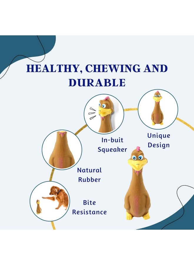 Generic 6 In 1 Squeaky And Chew Rope Dog Toy Combo - (2Knot Rope + 3Knot Rope + Slipper + Corn Stick + Claw Ball + Brown Duck) | Chewing, Playing, & Teething For Small Dogs And Puppies  - Image 5