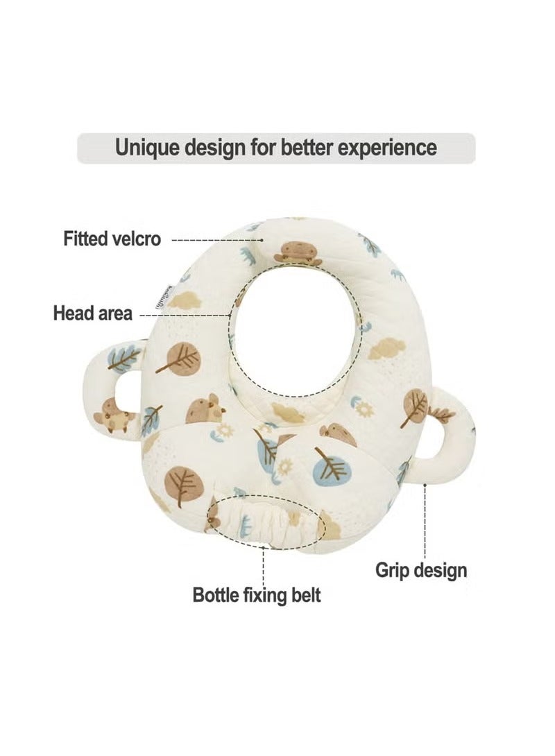 DOOKOO Baby Nursing Pillow, Cartoon Baby Bottle Holder, Portable Support Pillow for Newborns, Baby Breastfeeding Pad, Bottle Support Cushion, Anti-Spitting Milk Pillow - Image 5