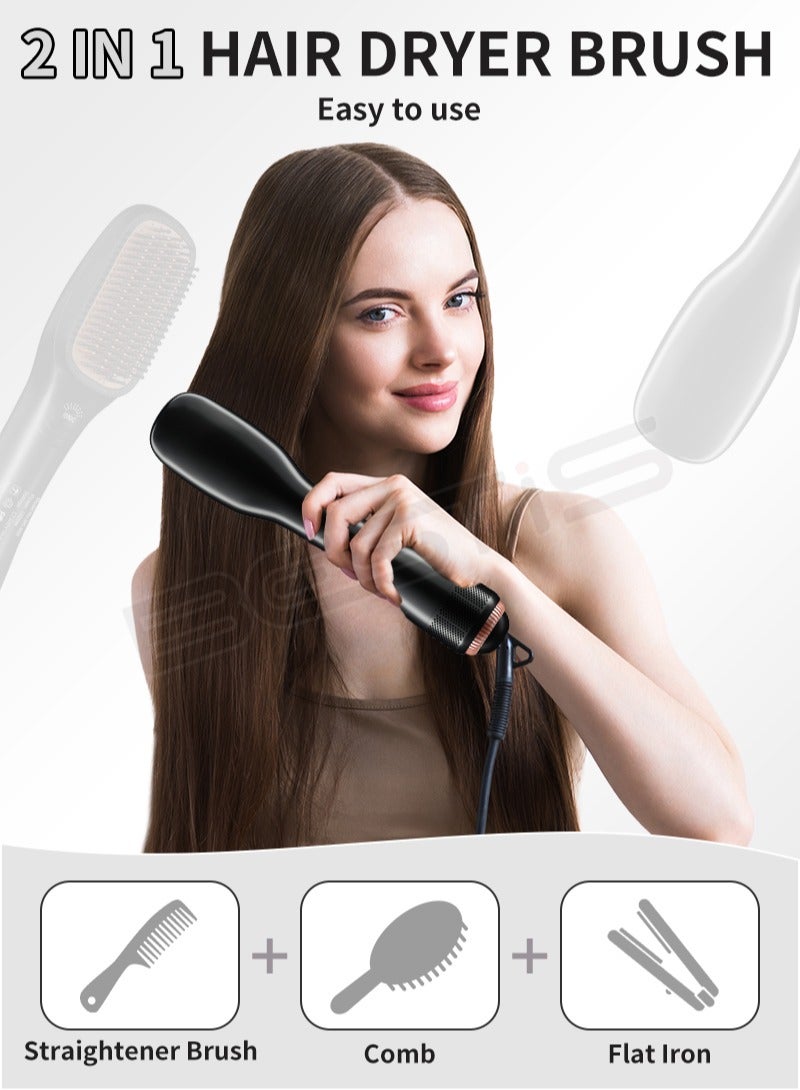 بيستيس  مجفف شعر احترافي 3 في 1 بقوة 1200 واط، سيراميك، 3 إعدادات للحرارة/سرعتين، مجفف شعر ومصفف شعر بخطوة واحدة - أسود - Image 5