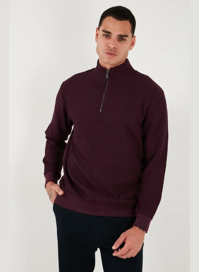 Buratti  Buratti Cotton Regular Fit Half Zipper Stand Collar 2-Pack Sweat Men's SWEAT 5905716S2 for Men | Best Price UAE